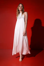Load image into Gallery viewer, Venice bias cut heavy silk dress - pearl