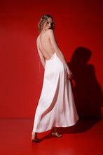 Load image into Gallery viewer, Venice bias cut heavy silk dress - pearl