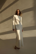 Load image into Gallery viewer, Plaza bias cut heavy silk dress - pearl