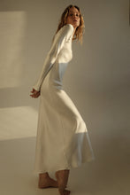 Load image into Gallery viewer, Plaza bias cut heavy silk dress - pearl