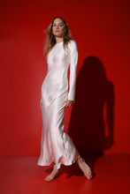 Load image into Gallery viewer, Plaza bias cut heavy silk dress - pearl