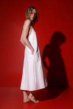 Load image into Gallery viewer, Venice bias cut cotton dress - pearl