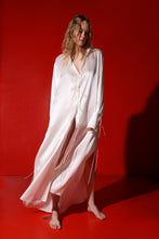 Load image into Gallery viewer, Corsica oversized silk maxi dress - pearl