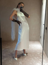 Load image into Gallery viewer, Venice bias cut heavy silk dress - pearl