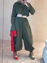 Load image into Gallery viewer, Cargo balloon trousers - haki
