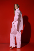 Load image into Gallery viewer, Corfu 3 piece set: long blouse, shorts, trousers - rose
