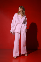 Load image into Gallery viewer, Corfu 3 piece set: long blouse, shorts, trousers - rose