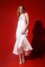 Load image into Gallery viewer, Venice bias cut heavy silk dress - pearl