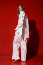 Load image into Gallery viewer, Corfu 3 piece set: long blouse, trousers and shorts - pearl