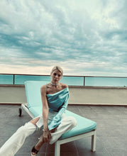 Load image into Gallery viewer, Anna silk draped open back blouse