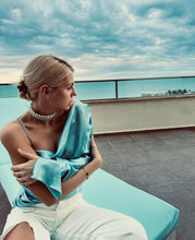 Load image into Gallery viewer, Anna silk draped open back blouse