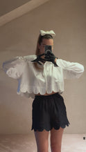 Load and play video in Gallery viewer, Corfu 2 piece set: cropped blouse and shorts - black