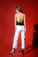 Load image into Gallery viewer, Birkin open back silk top - pearl