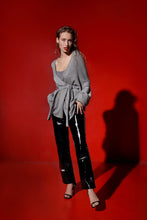 Load image into Gallery viewer, Simone cashmere and merino wool kimono cardigan - grey
