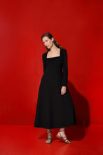 Load image into Gallery viewer, Tiffany premium quality wool crepe dress - black