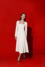 Load image into Gallery viewer, Tiffany premium quality wool crepe dress - pearl