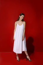 Load image into Gallery viewer, Audrey linen dress with natural pearl straps