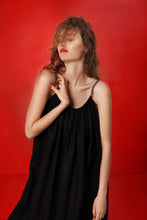 Load image into Gallery viewer, Audrey linen dress with natural pearl straps