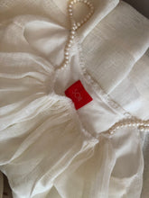 Load image into Gallery viewer, Audrey linen dress with natural pearl straps