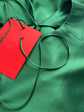 Load image into Gallery viewer, Jagger open back silk midi dress - midnight blue