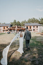 Load image into Gallery viewer, Jagger maxi open back silk dress - ivory