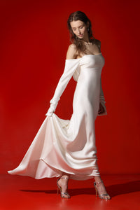 Liana heavy silk maxi gown