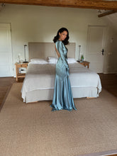 Load image into Gallery viewer, Jagger maxi open back silk dress - ivory