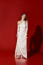 Load image into Gallery viewer, Anna heavy silk draped maxi gown