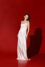 Load image into Gallery viewer, Zhanett heavy silk open back maxi gown