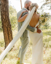 Load image into Gallery viewer, Zhanett heavy silk open back maxi gown