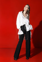 Load image into Gallery viewer, Corsica oversized silk blouse-dress - mini-pearl