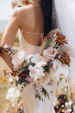 Load image into Gallery viewer, Birkin open back silk midi dress - pearl