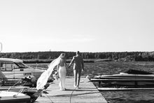 Load image into Gallery viewer, Zhanett heavy silk open back maxi gown