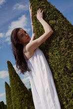 Load image into Gallery viewer, Audrey linen dress with natural pearl straps