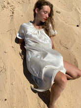 Load image into Gallery viewer, Aphrodite draped silk dress - pearl