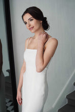 Load image into Gallery viewer, Tiffany premium quality wool crepe dress - pearl