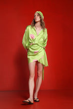 Load image into Gallery viewer, Blossom silk blouse - lime
