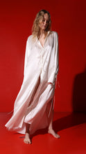 Load image into Gallery viewer, Corsica oversized silk maxi dress - pearl
