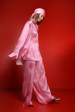 Load image into Gallery viewer, Blossom silk wide leg trousers - pink
