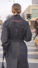 Load and play video in Gallery viewer, Sold out denim trench coat is back

