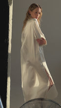 Load and play video in Gallery viewer, Corsica oversized silk maxi dress - pearl
