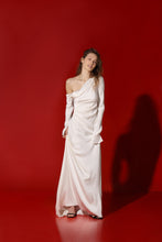 Load image into Gallery viewer, Anna heavy silk draped maxi gown

